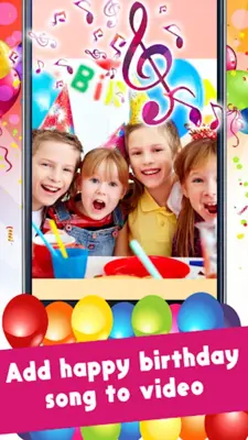 Happy Birthday Video Maker With Music And Photos android App screenshot 0