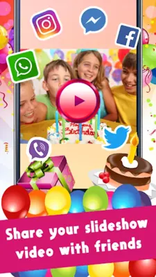 Happy Birthday Video Maker With Music And Photos android App screenshot 1