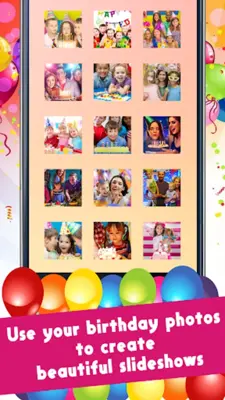 Happy Birthday Video Maker With Music And Photos android App screenshot 5